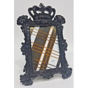 Crown Photo Frame Picture Decor King Queen Prince Princess Black Baroque New    173472083384